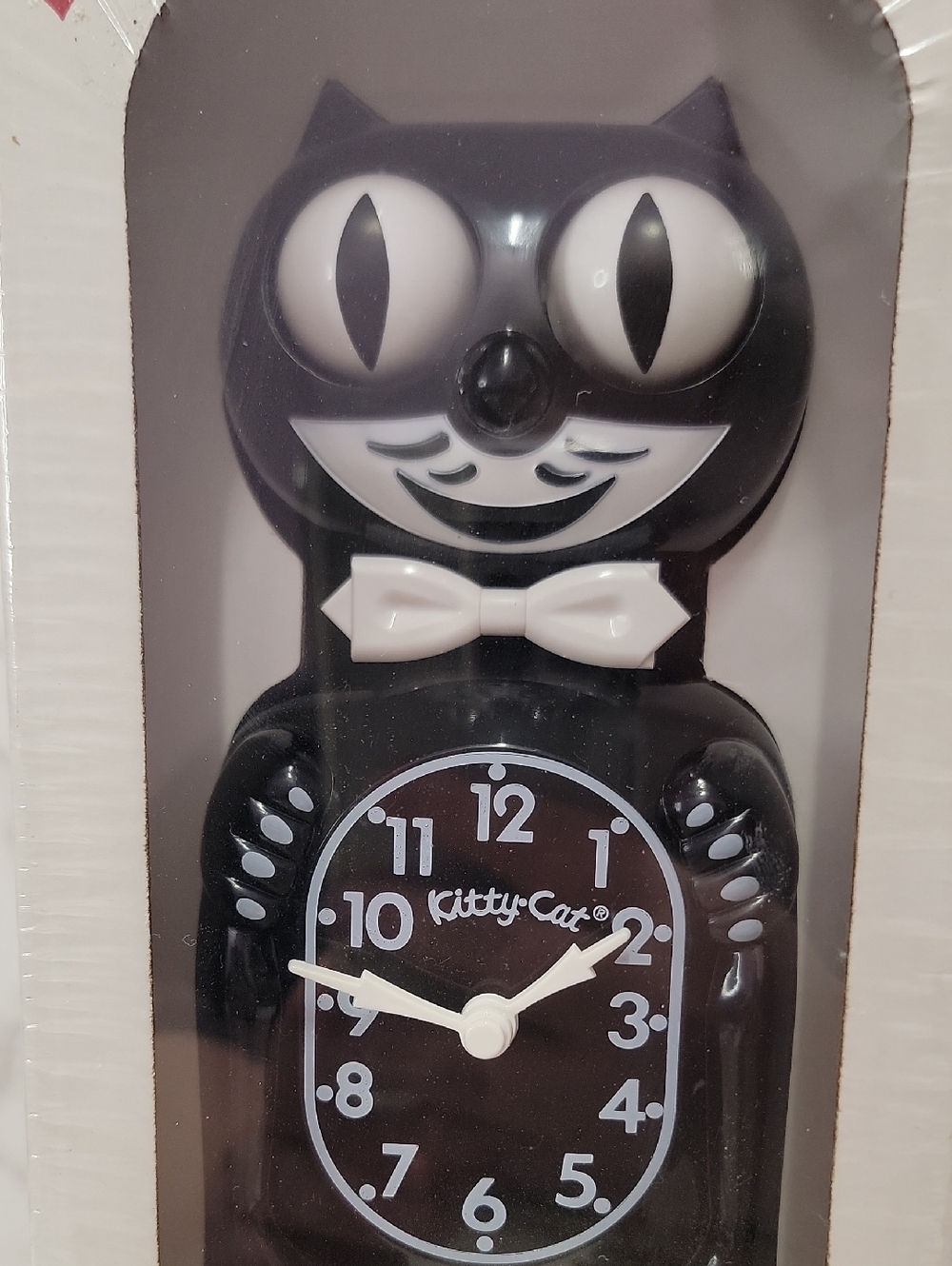 Vintage 1996 Black Kitty-Cat Klock Clock New in the box - Picture 2 of 7